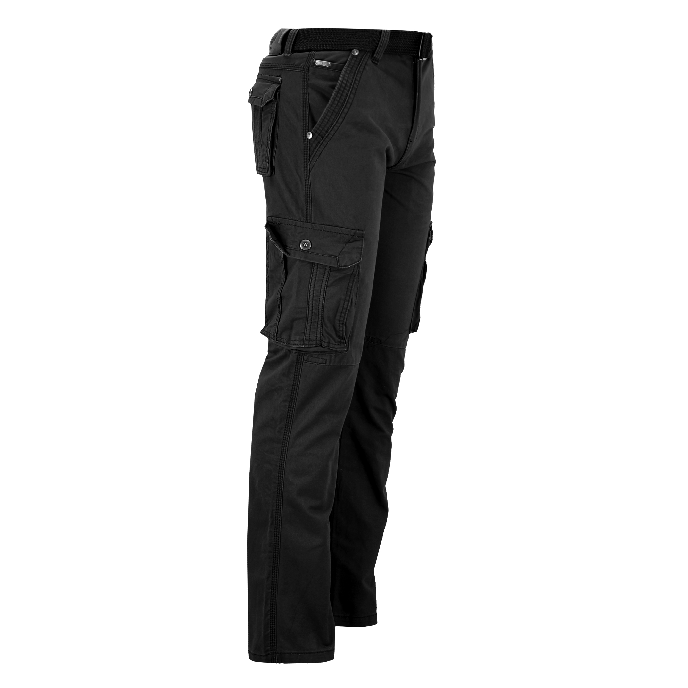 mens slim fit cargo work trousers